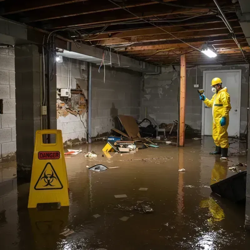 Flooded Basement Electrical Hazard in Platteville, CO Property