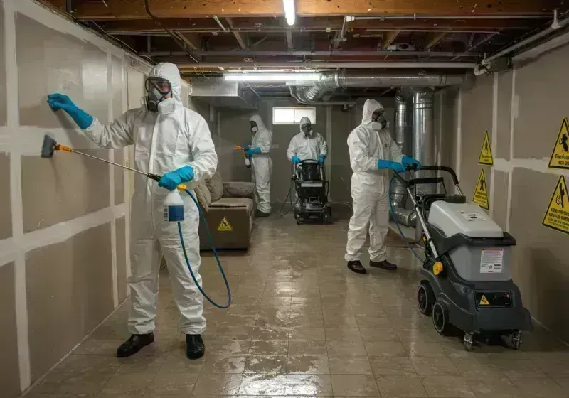 Basement Moisture Removal and Structural Drying process in Platteville, CO